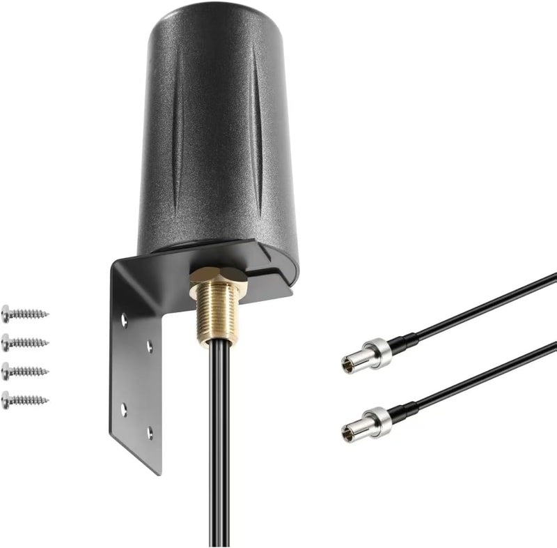 slinkdsco Waterproof 4G LTE 5G TS9 Omnidirectional MIMO Antenna Compatible with Netgear Nighthawk MR6110 MR6150 MR6500 M6 Pro M7 Pro M1 MR1100 Verizon Hotspots Router, Boosts RV Home Internet, - Image 1